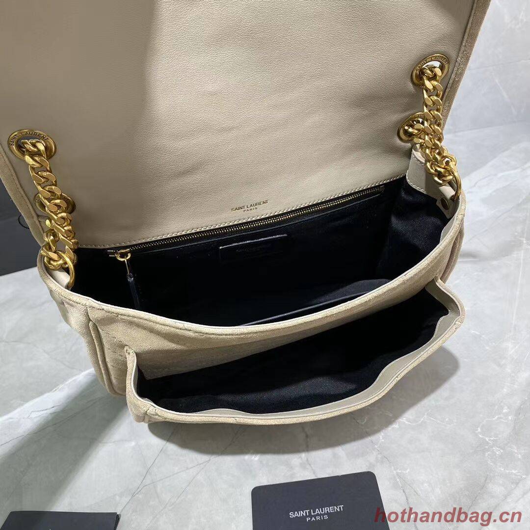 Yves Saint Laurent IN SUEDE AND SMOOTH LEATHER Y498894E brown Yves Saint Laurent IN SUEDE AND SMOOTH LEATHER Y498894E brown