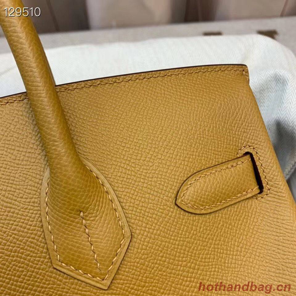 Hermes Birkin 25CM Tote Bag Original Leather H25T Yellow Hermes Birkin 25CM Tote Bag Original Leather H25T Yellow