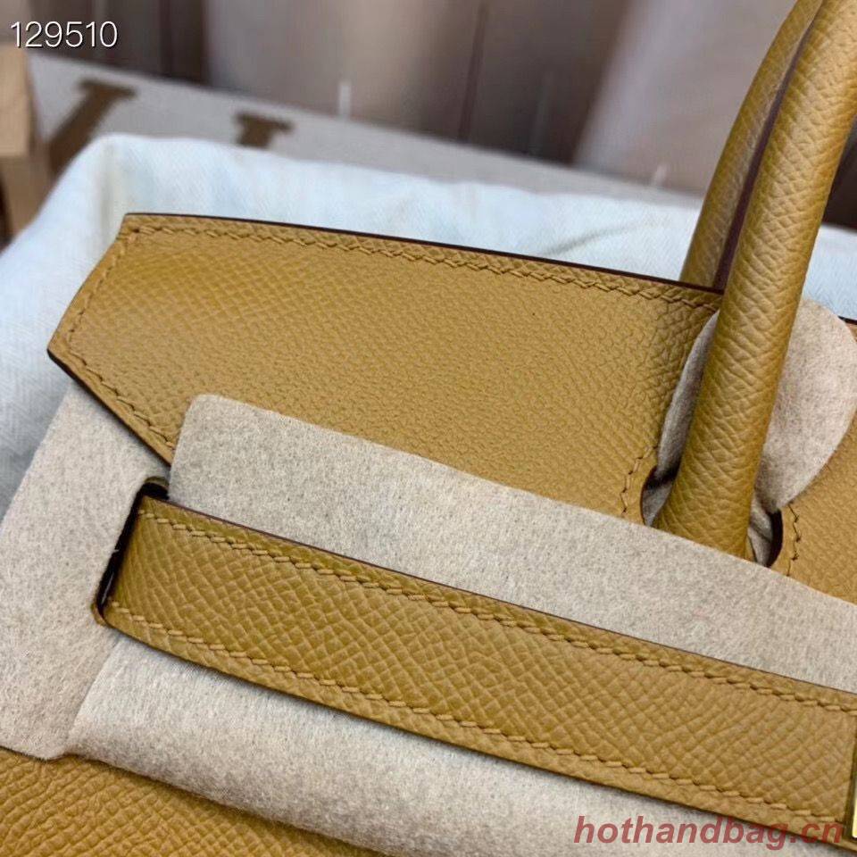 Hermes Birkin 25CM Tote Bag Original Leather H25T Yellow Hermes Birkin 25CM Tote Bag Original Leather H25T Yellow