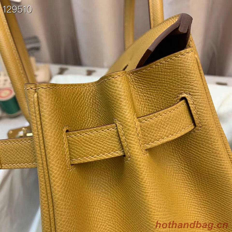 Hermes Birkin 25CM Tote Bag Original Leather H25T Yellow Hermes Birkin 25CM Tote Bag Original Leather H25T Yellow