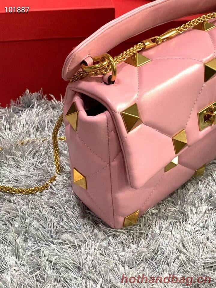 Valentino medium Garavani Roman Stud V2060 cherry blossoms Valentino medium Garavani Roman Stud V2060 cherry blossoms
