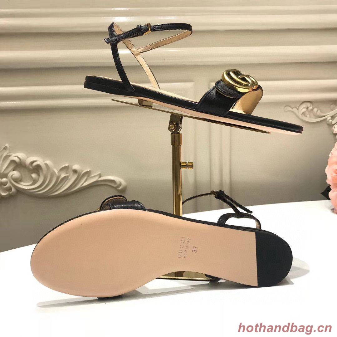 Gucci Sandals Shoes 1CM 7CM 10CM Heels GG6326 Black Gucci Sandals Shoes 1CM 7CM 10CM Heels GG6326 Black