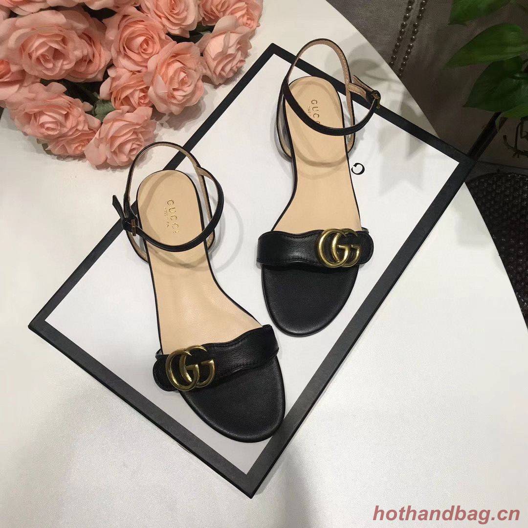 Gucci Sandals Shoes 1CM 7CM 10CM Heels GG6326 Black Gucci Sandals Shoes 1CM 7CM 10CM Heels GG6326 Black