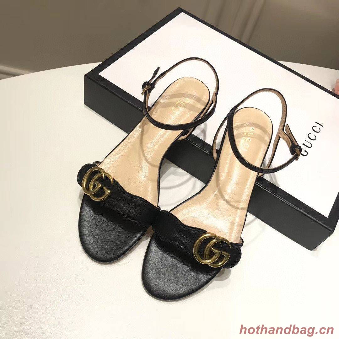 Gucci Sandals Shoes 1CM 7CM 10CM Heels GG6326 Black Gucci Sandals Shoes 1CM 7CM 10CM Heels GG6326 Black