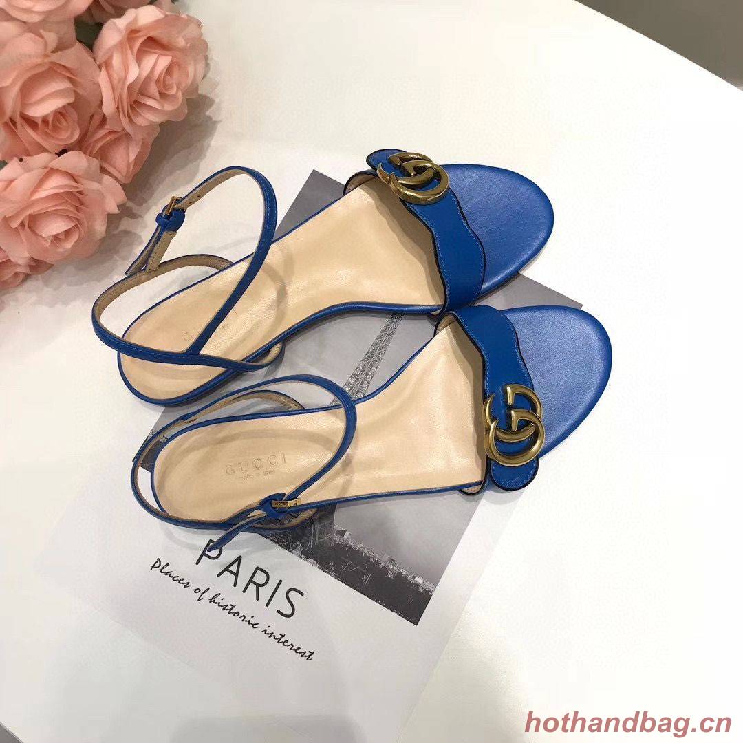 Gucci Sandals Shoes 1CM 7CM 10CM Heels GG6326 Blue Gucci Sandals Shoes 1CM 7CM 10CM Heels GG6326 Blue