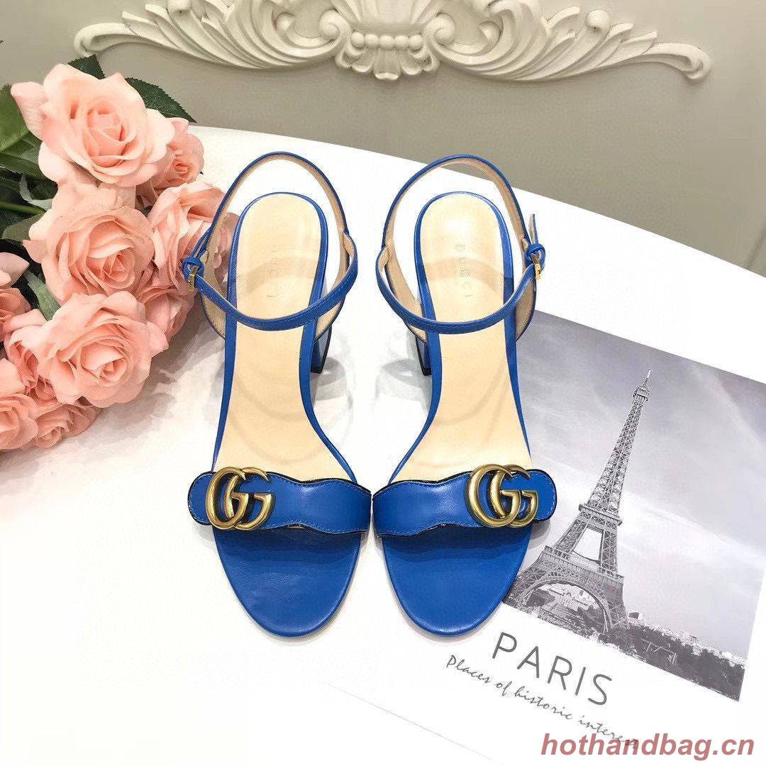 Gucci Sandals Shoes 1CM 7CM 10CM Heels GG6326 Blue Gucci Sandals Shoes 1CM 7CM 10CM Heels GG6326 Blue