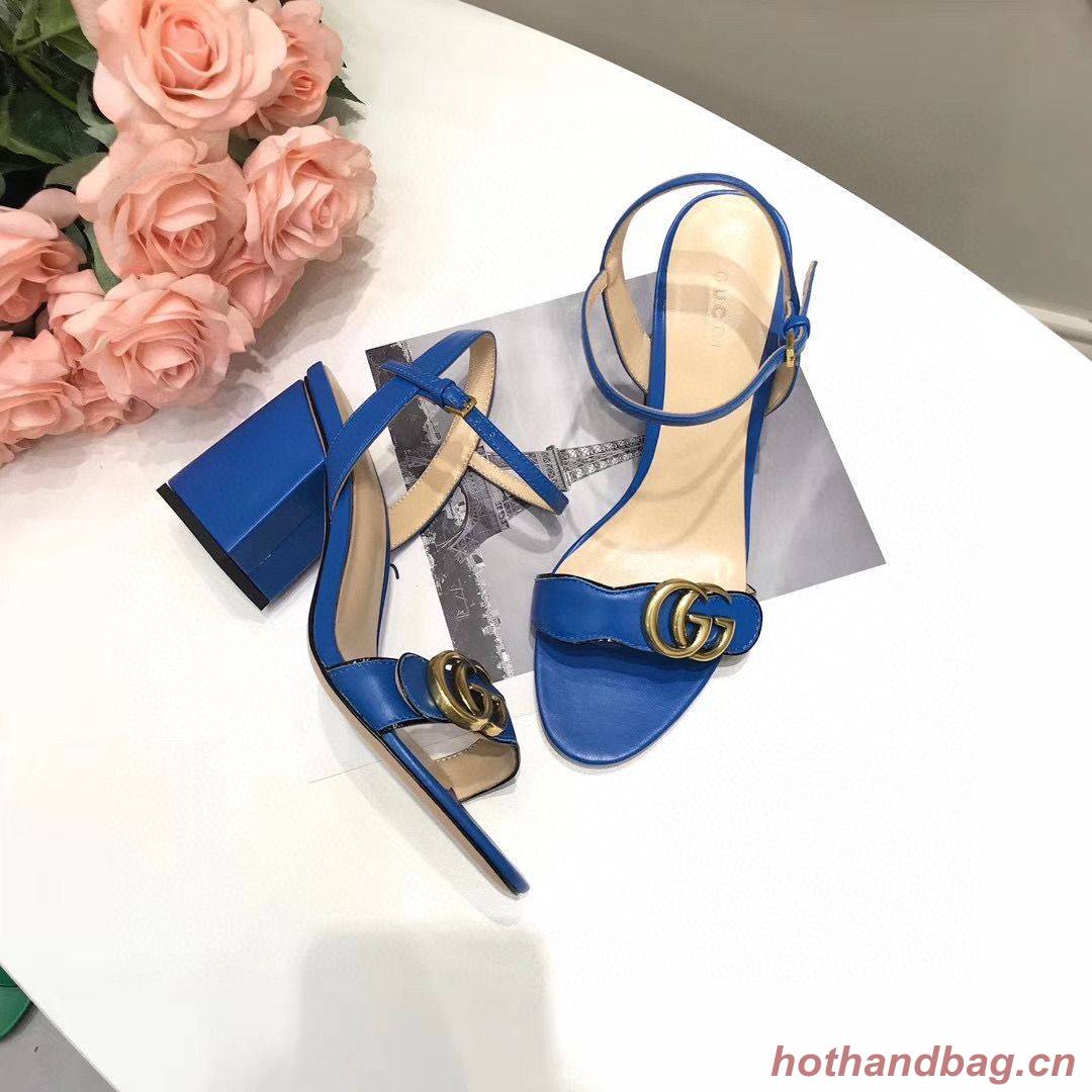 Gucci Sandals Shoes 1CM 7CM 10CM Heels GG6326 Blue Gucci Sandals Shoes 1CM 7CM 10CM Heels GG6326 Blue