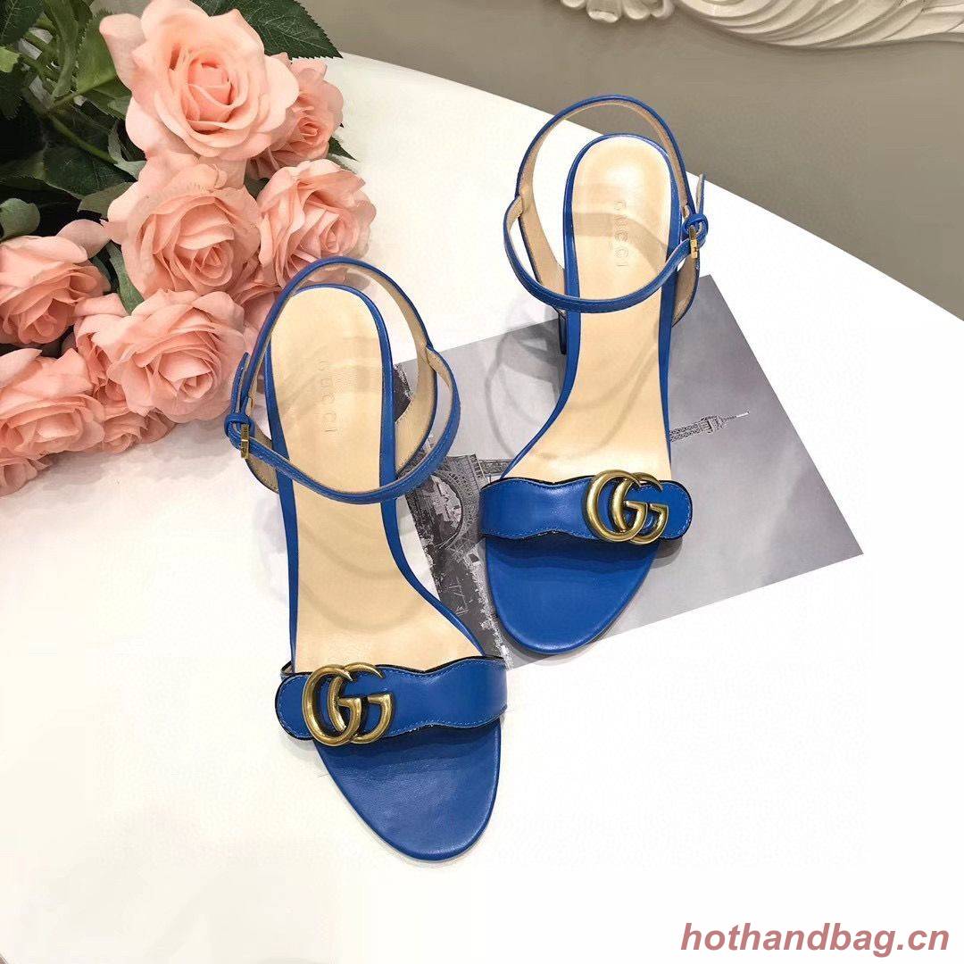 Gucci Sandals Shoes 1CM 7CM 10CM Heels GG6326 Blue Gucci Sandals Shoes 1CM 7CM 10CM Heels GG6326 Blue