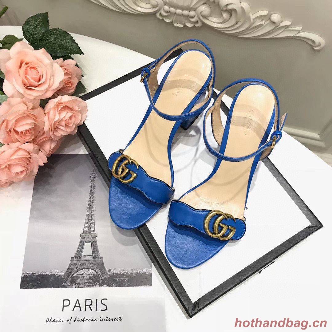 Gucci Sandals Shoes 1CM 7CM 10CM Heels GG6326 Blue Gucci Sandals Shoes 1CM 7CM 10CM Heels GG6326 Blue