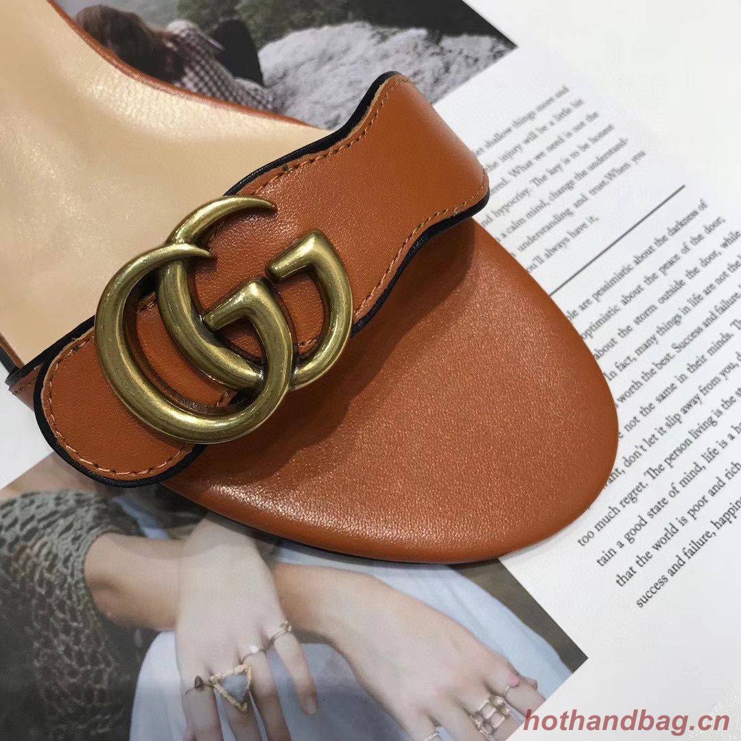 Gucci Sandals Shoes 1CM 7CM 10CM Heels GG6326 Brown Gucci Sandals Shoes 1CM 7CM 10CM Heels GG6326 Brown