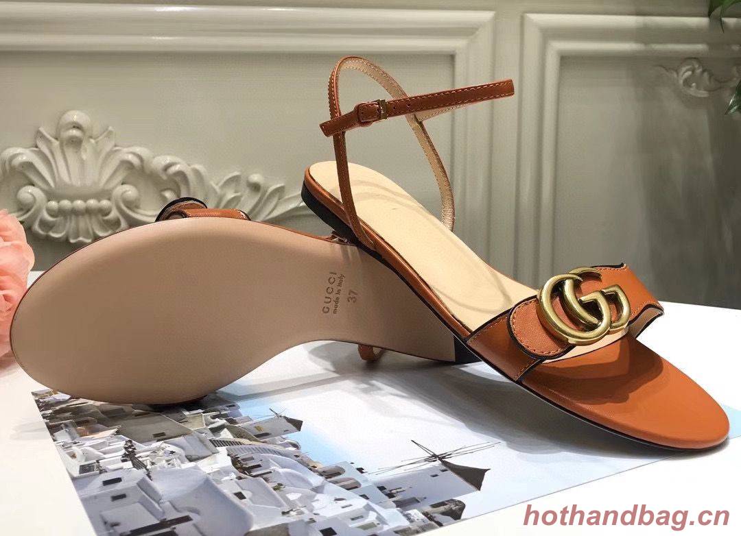 Gucci Sandals Shoes 1CM 7CM 10CM Heels GG6326 Brown Gucci Sandals Shoes 1CM 7CM 10CM Heels GG6326 Brown