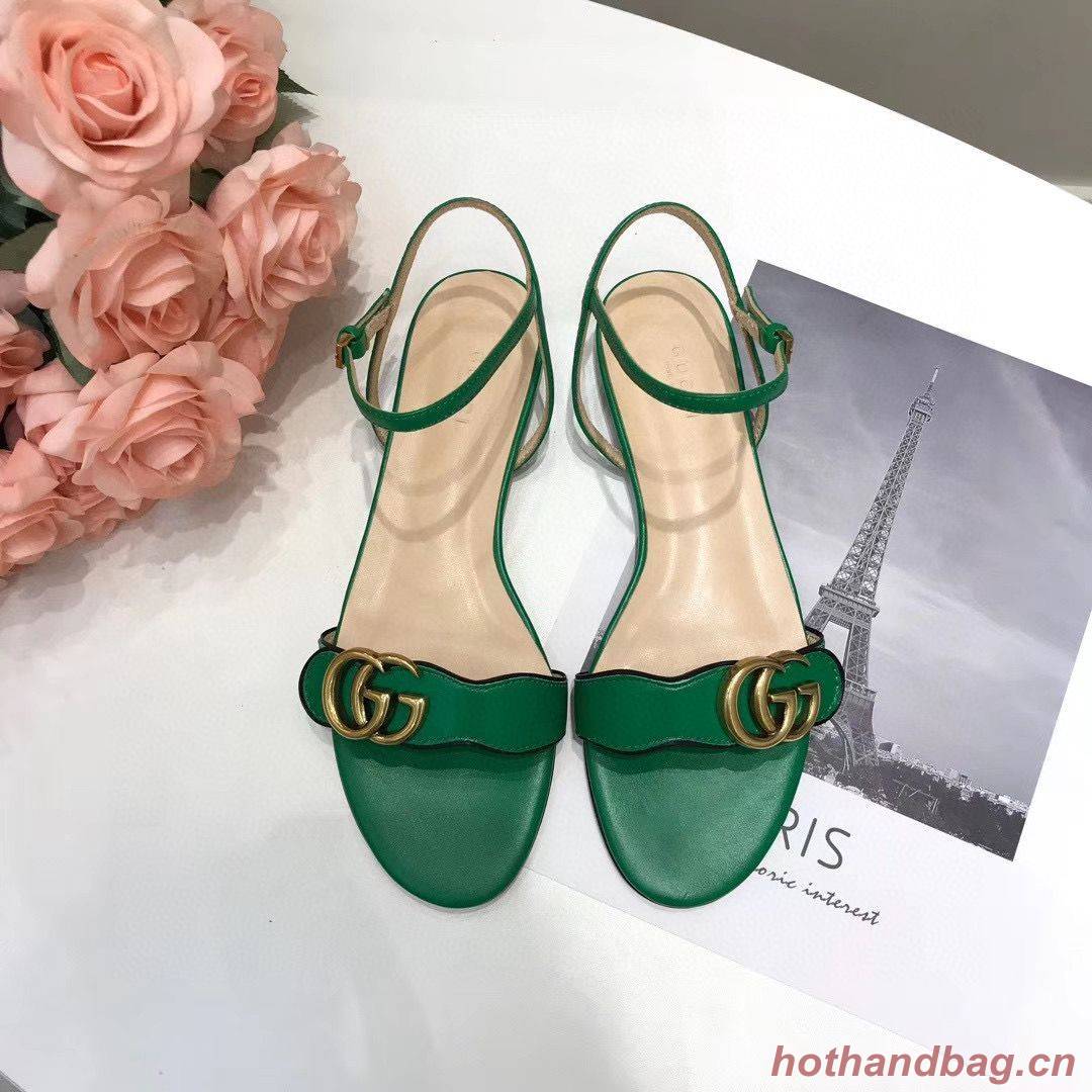 Gucci Sandals Shoes 1CM 7CM 10CM Heels GG6326 Green Gucci Sandals Shoes 1CM 7CM 10CM Heels GG6326 Green