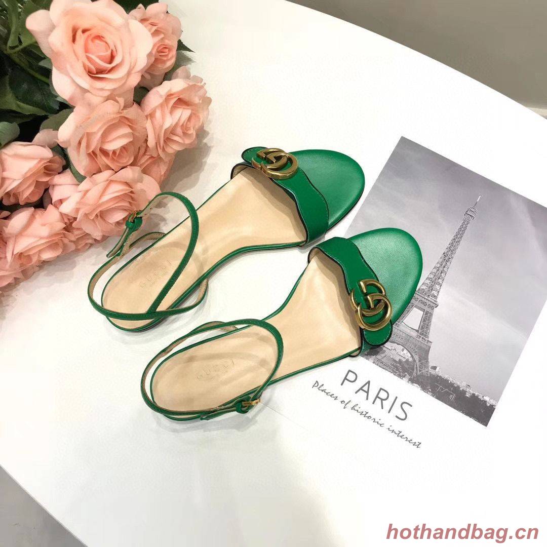 Gucci Sandals Shoes 1CM 7CM 10CM Heels GG6326 Green Gucci Sandals Shoes 1CM 7CM 10CM Heels GG6326 Green