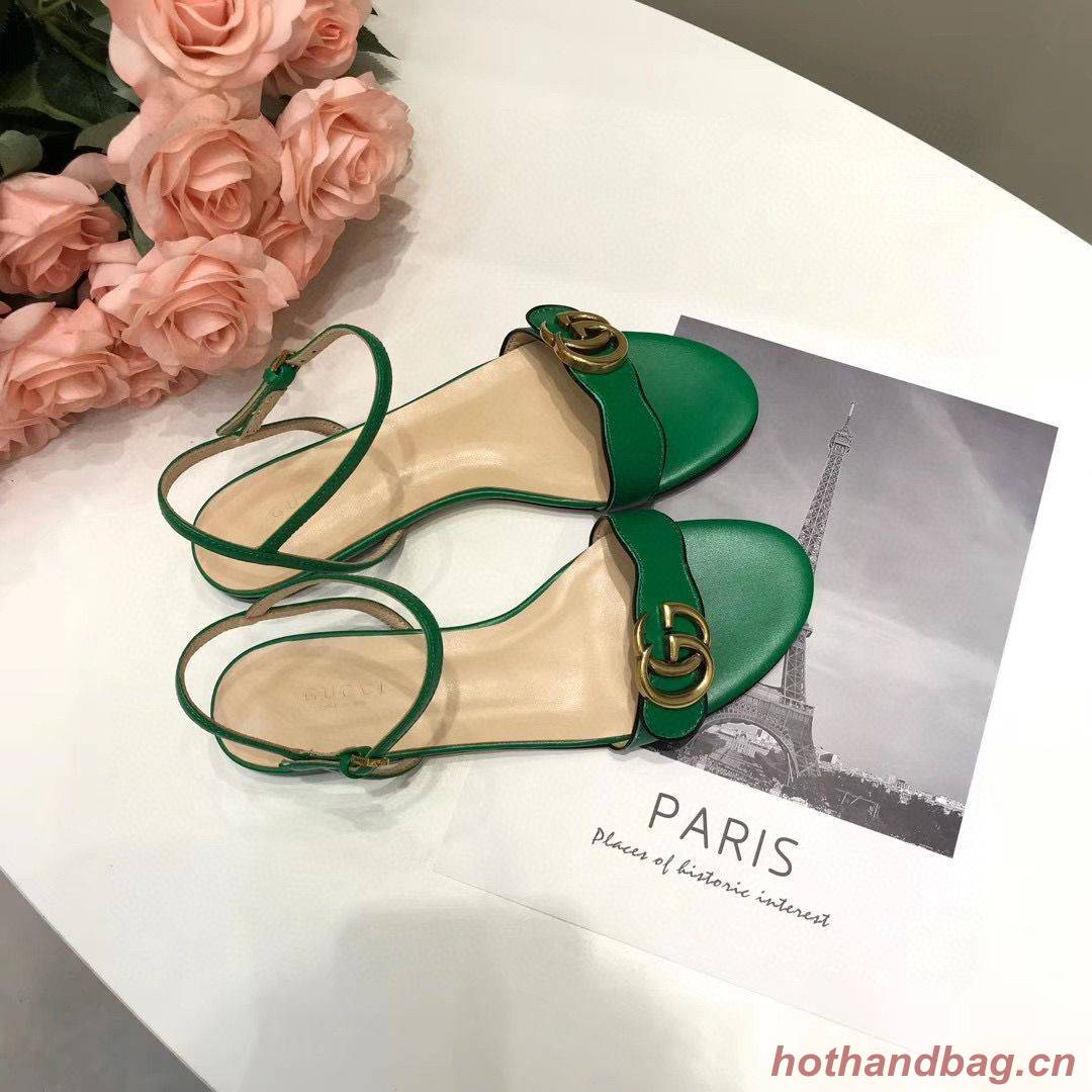 Gucci Sandals Shoes 1CM 7CM 10CM Heels GG6326 Green Gucci Sandals Shoes 1CM 7CM 10CM Heels GG6326 Green