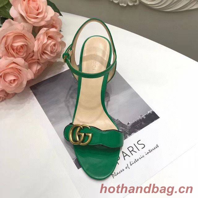 Gucci Sandals Shoes 1CM 7CM 10CM Heels GG6326 Green Gucci Sandals Shoes 1CM 7CM 10CM Heels GG6326 Green