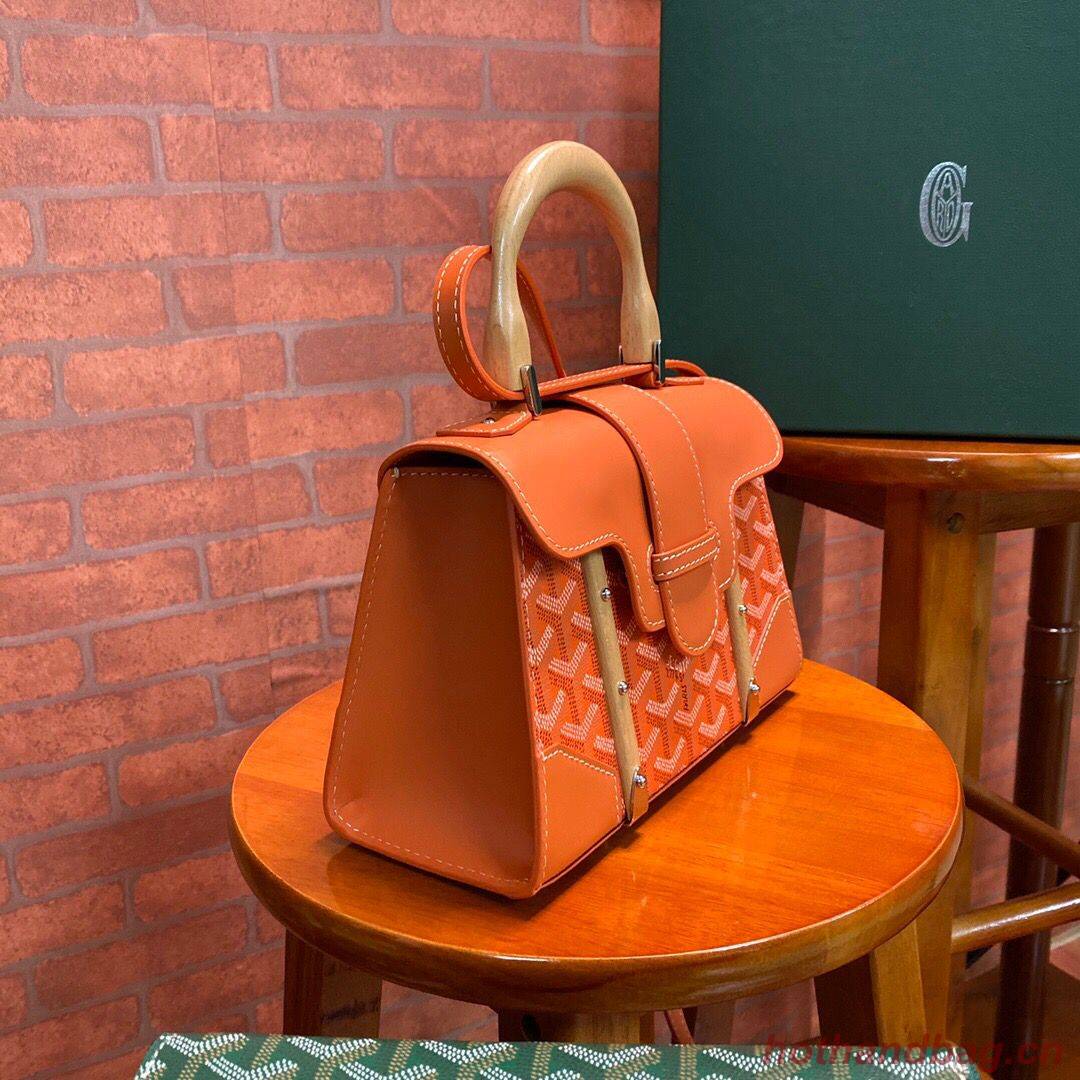 Goyard mini saigon tote bag 55632 Orange Goyard mini saigon tote bag 55632 Orange