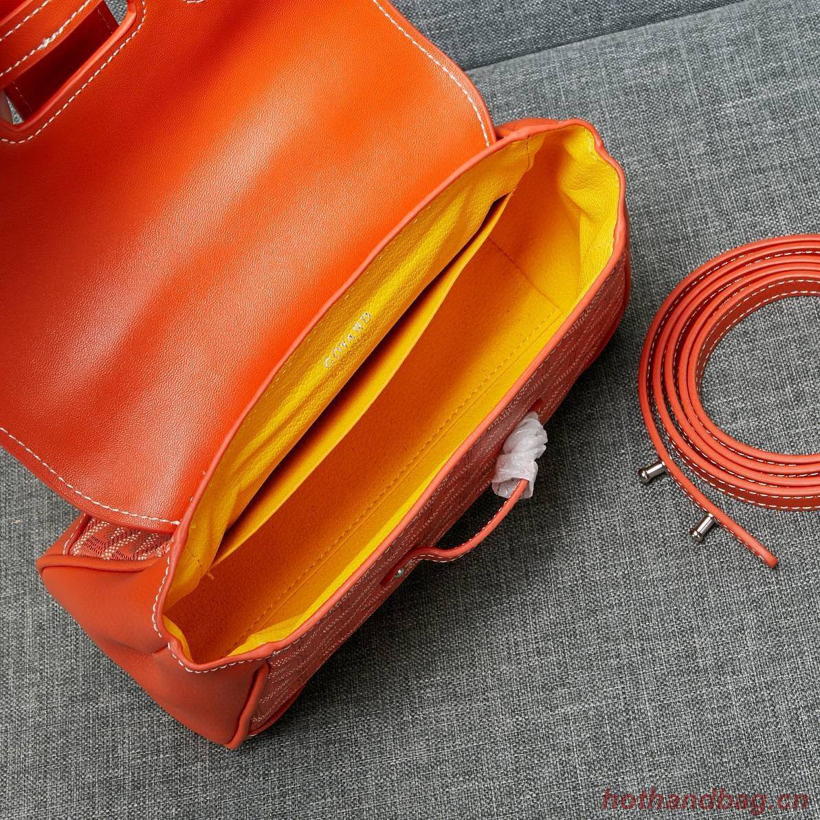 Goyard Y Doodling Calfskin Leather Tote Bag 99588 Orange Goyard Y Doodling Calfskin Leather Tote Bag 99588 Orange