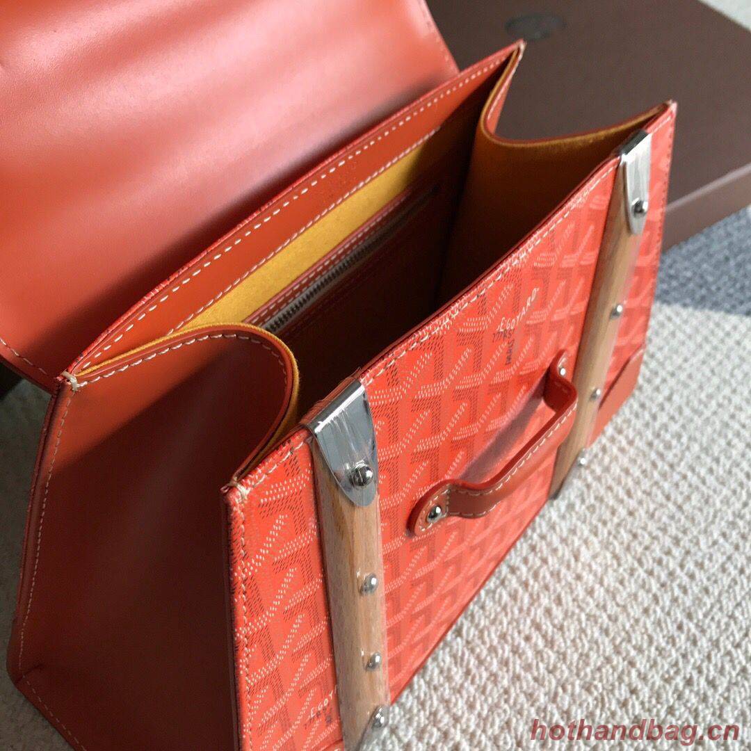 Goyard mini saigon tote bag 55633 Orange Goyard mini saigon tote bag 55633 Orange