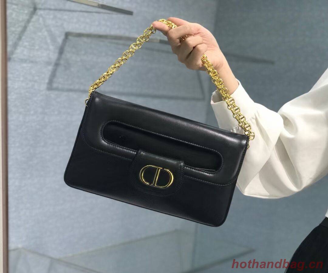 DIOR MEDIUM DIORDOUBLE BAG Black Smooth Calfskin M8641U DIOR MEDIUM DIORDOUBLE BAG Black Smooth Calfskin M8641U
