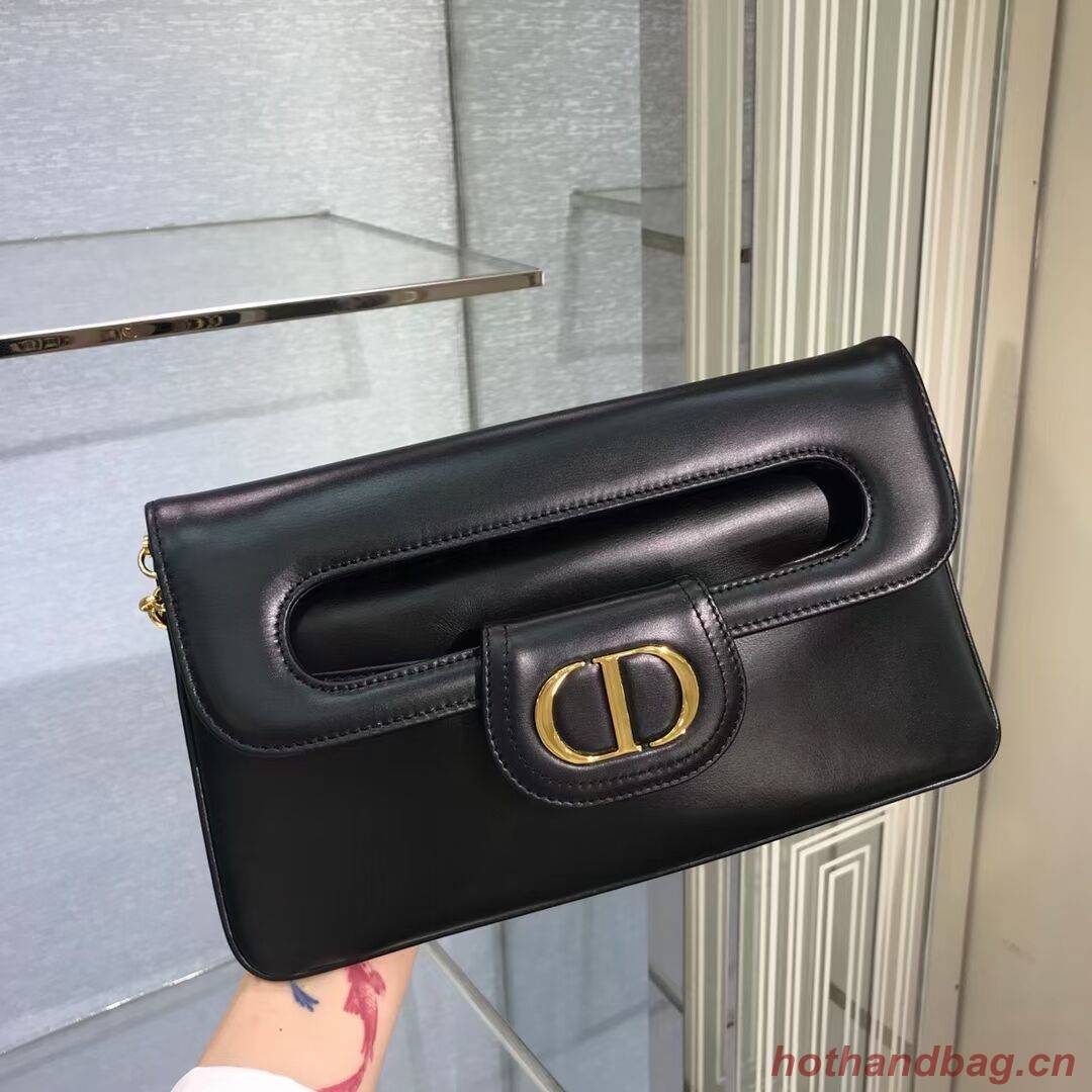 DIOR MEDIUM DIORDOUBLE BAG Black Smooth Calfskin M8641U DIOR MEDIUM DIORDOUBLE BAG Black Smooth Calfskin M8641U