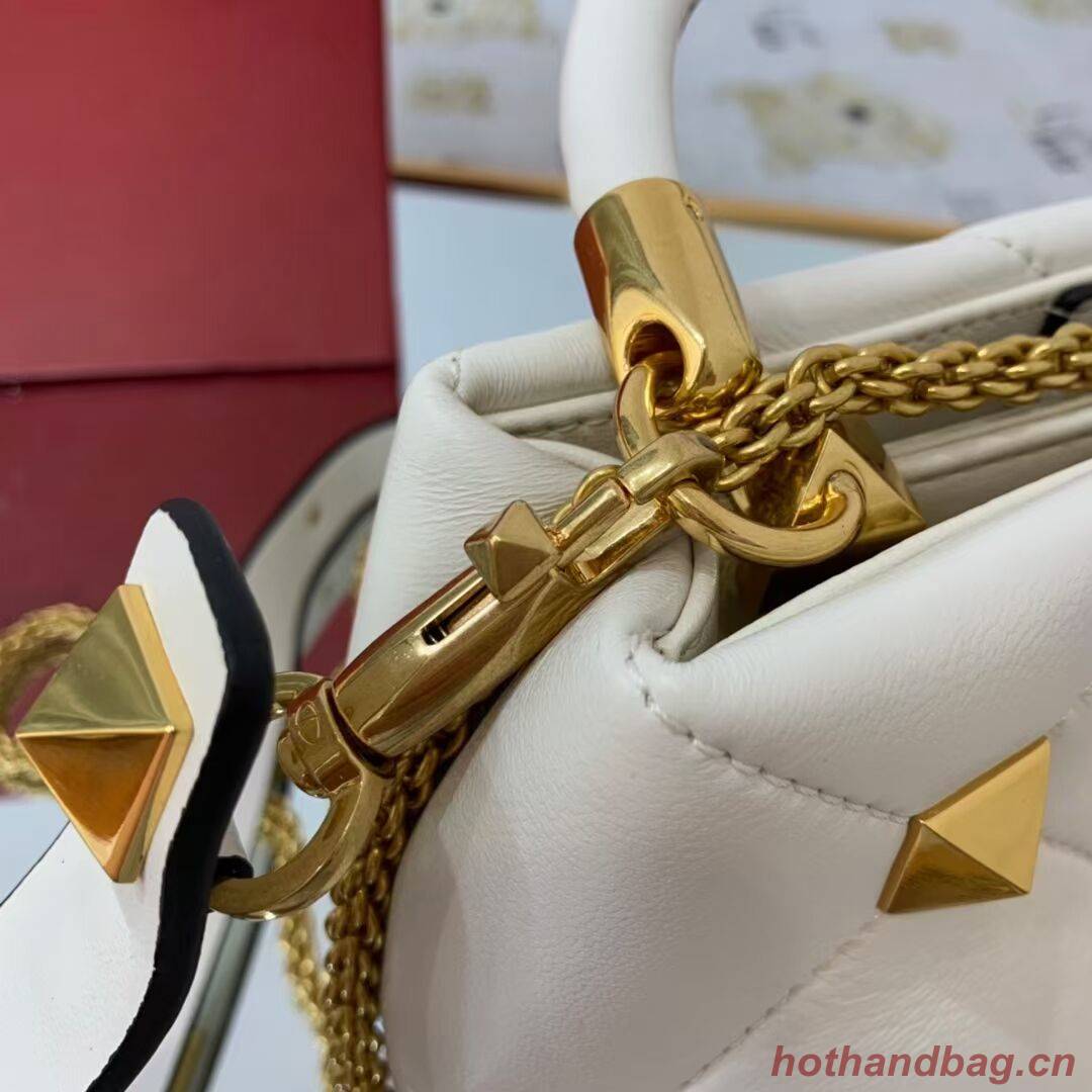 Valentino medium Garavani Roman Stud V1198 white Valentino medium Garavani Roman Stud V1198 white