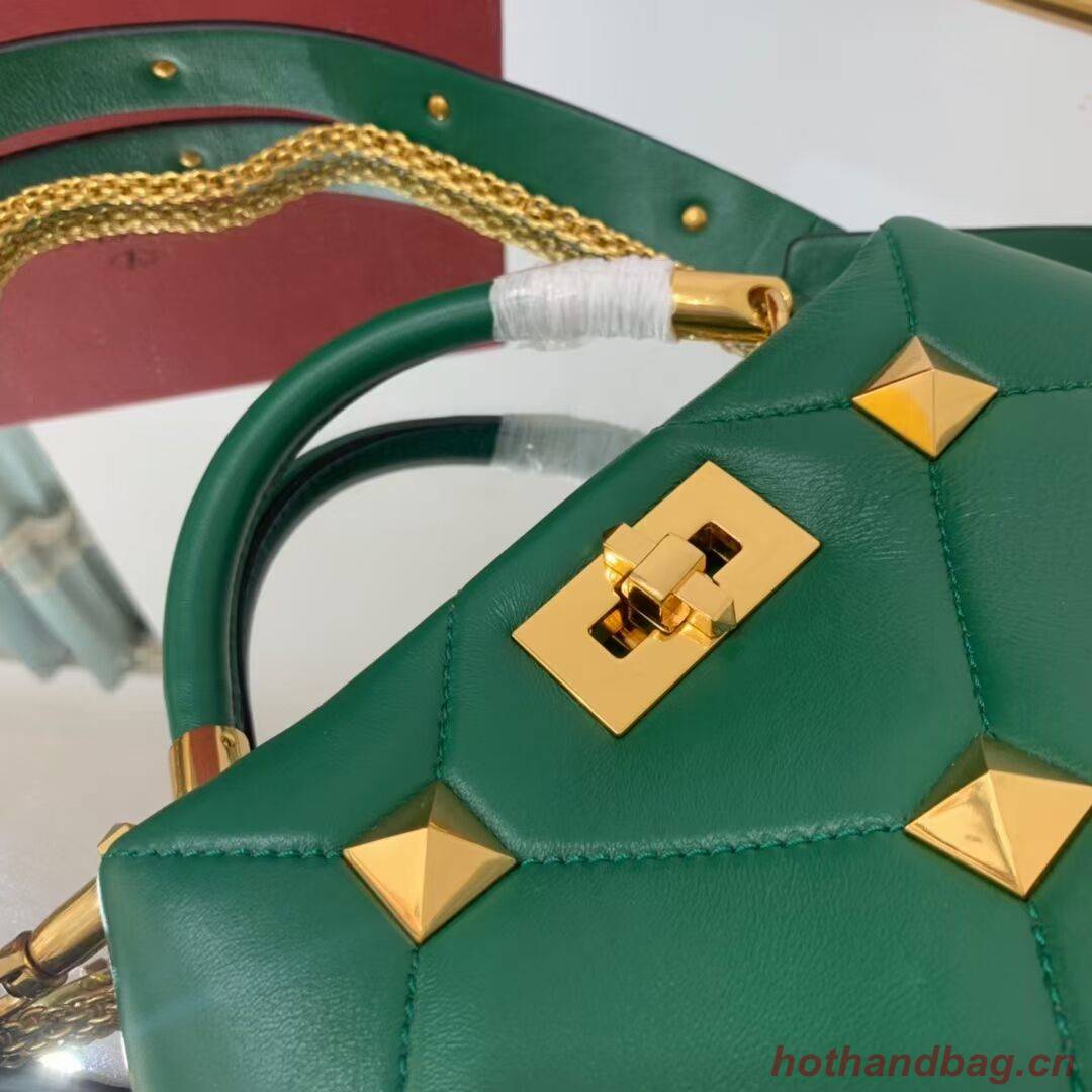 Valentino medium Garavani Roman Stud V1198 green Valentino medium Garavani Roman Stud V1198 green