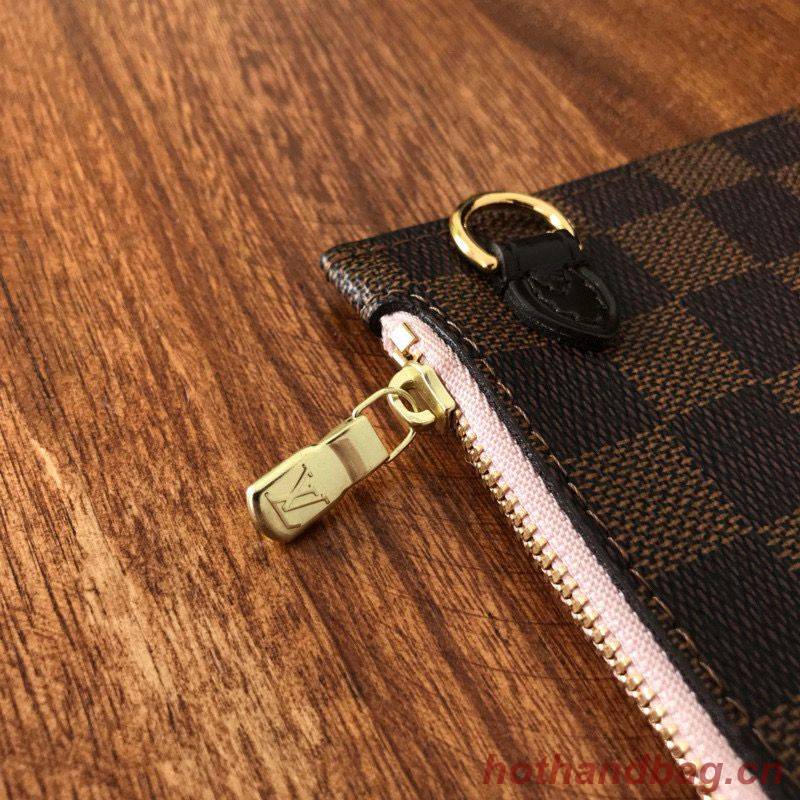 Louis Vuitton original Damier Ebene Canvas Neverfull GM N51106 Red Louis Vuitton original Damier Ebene Canvas Neverfull GM N51106 Red