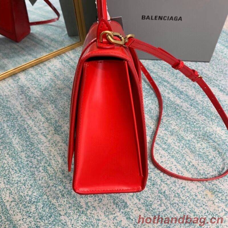 Balenciaga HOURGLASS MEDIUM TOP HANDLE BAG B108892 red Balenciaga HOURGLASS MEDIUM TOP HANDLE BAG B108892 red