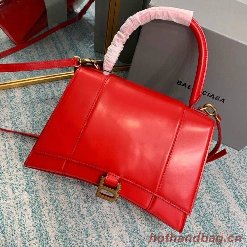 Balenciaga HOURGLASS MEDIUM TOP HANDLE BAG B108892 red Balenciaga HOURGLASS MEDIUM TOP HANDLE BAG B108892 red