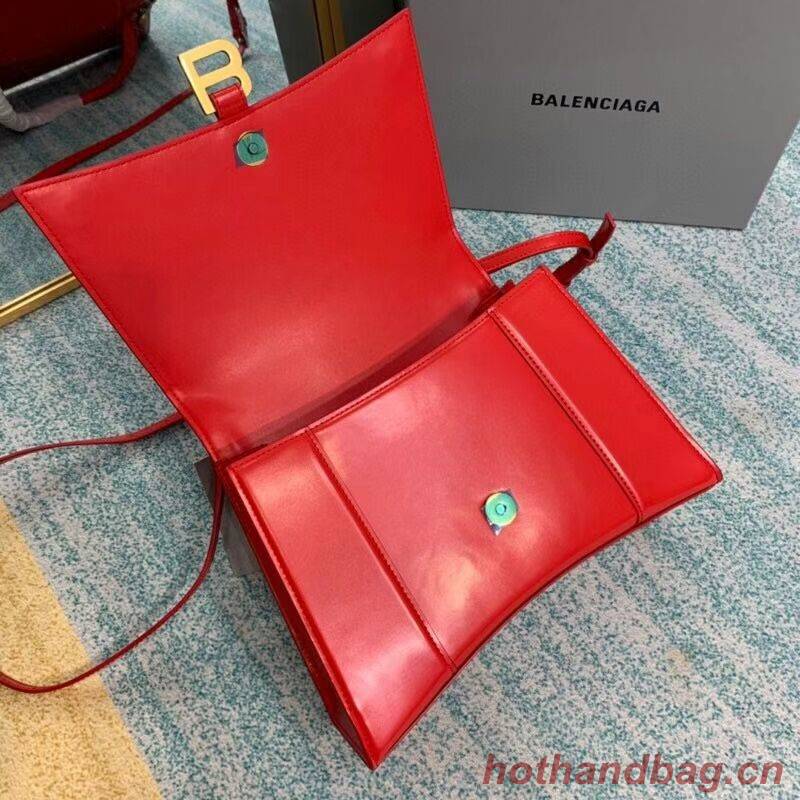 Balenciaga HOURGLASS MEDIUM TOP HANDLE BAG B108892 red Balenciaga HOURGLASS MEDIUM TOP HANDLE BAG B108892 red