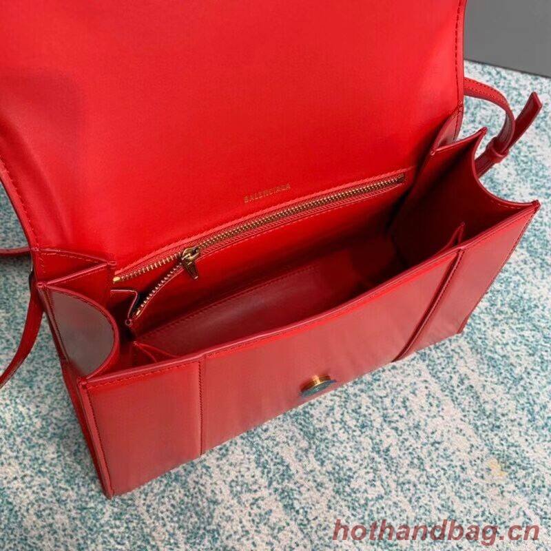 Balenciaga HOURGLASS MEDIUM TOP HANDLE BAG B108892 red Balenciaga HOURGLASS MEDIUM TOP HANDLE BAG B108892 red