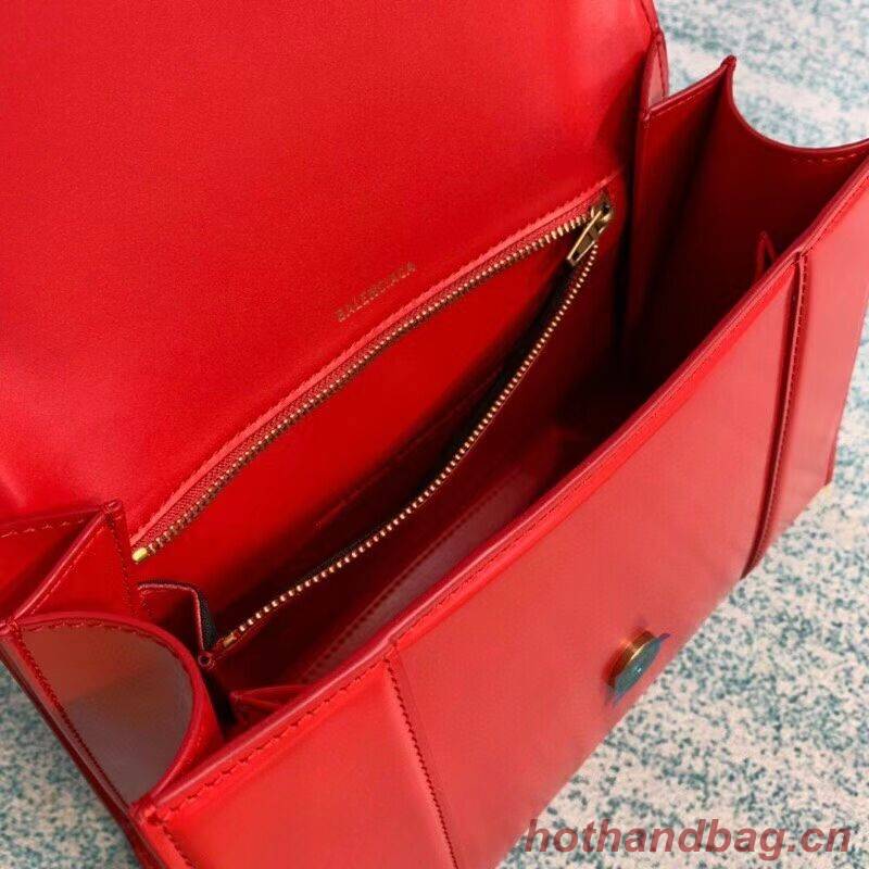 Balenciaga HOURGLASS MEDIUM TOP HANDLE BAG B108892 red Balenciaga HOURGLASS MEDIUM TOP HANDLE BAG B108892 red