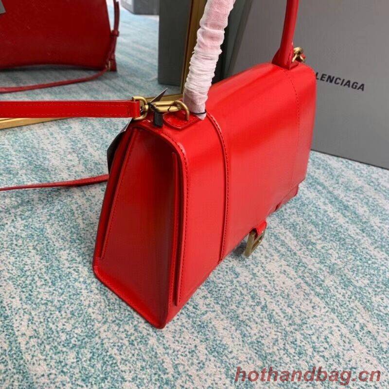 Balenciaga HOURGLASS MEDIUM TOP HANDLE BAG B108892 red Balenciaga HOURGLASS MEDIUM TOP HANDLE BAG B108892 red