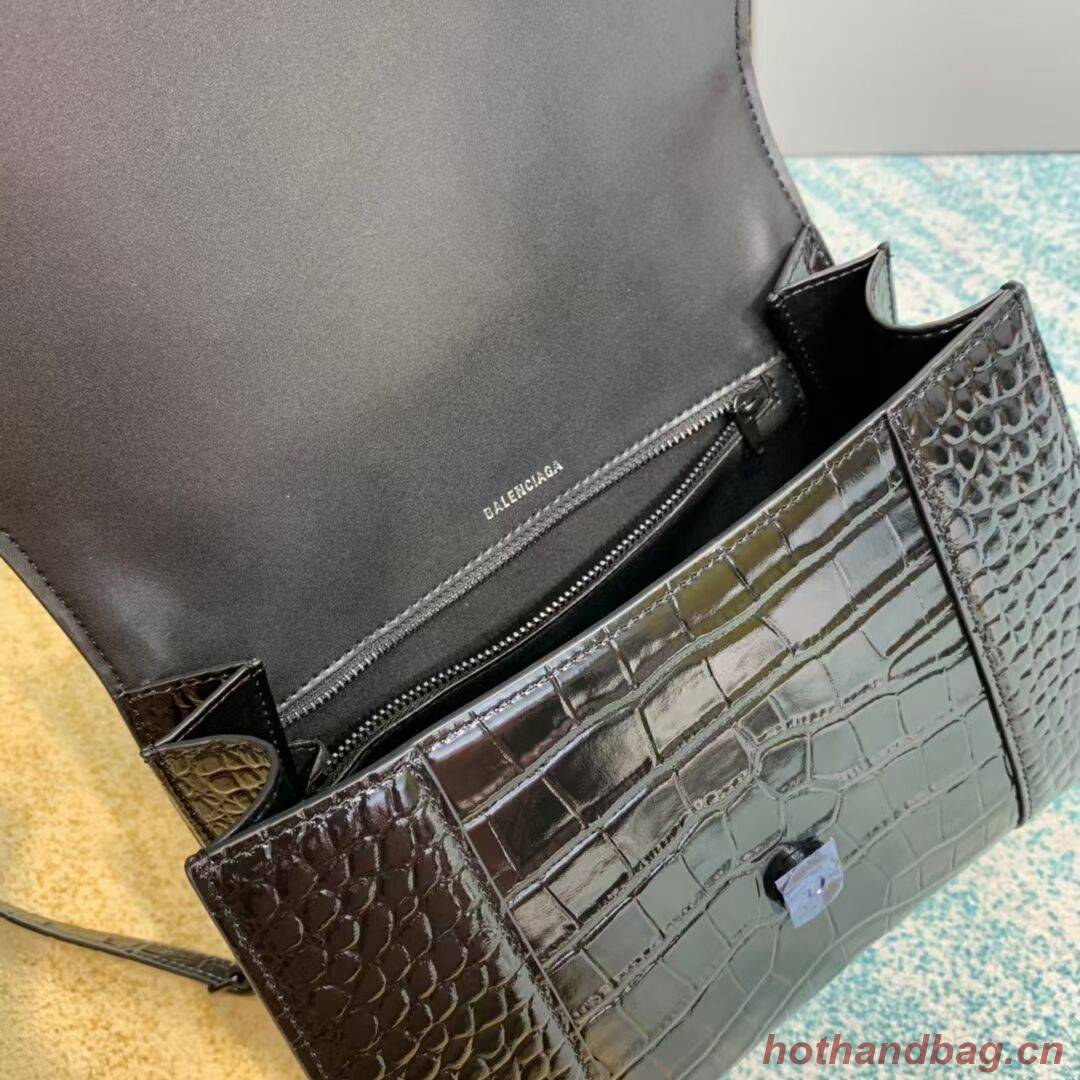 Balenciaga HOURGLASS MEDIUM TOP HANDLE BAG B108892E black Balenciaga HOURGLASS MEDIUM TOP HANDLE BAG B108892E black
