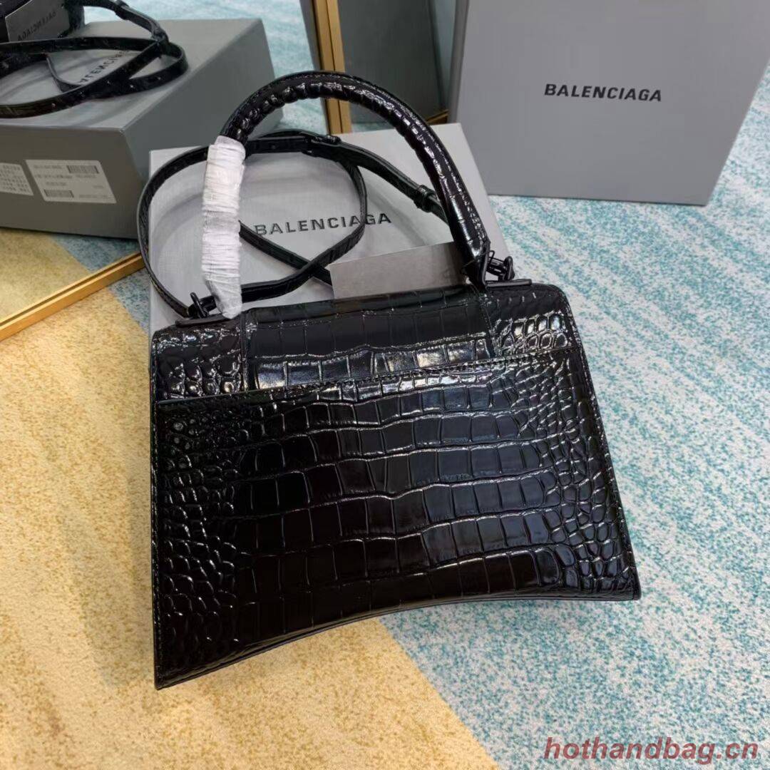 Balenciaga HOURGLASS MEDIUM TOP HANDLE BAG B108892E black Balenciaga HOURGLASS MEDIUM TOP HANDLE BAG B108892E black