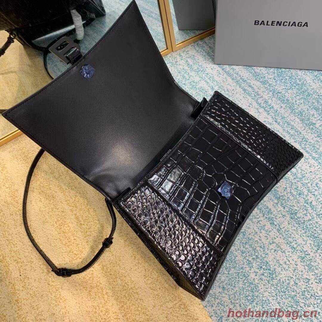 Balenciaga HOURGLASS MEDIUM TOP HANDLE BAG B108892E black Balenciaga HOURGLASS MEDIUM TOP HANDLE BAG B108892E black