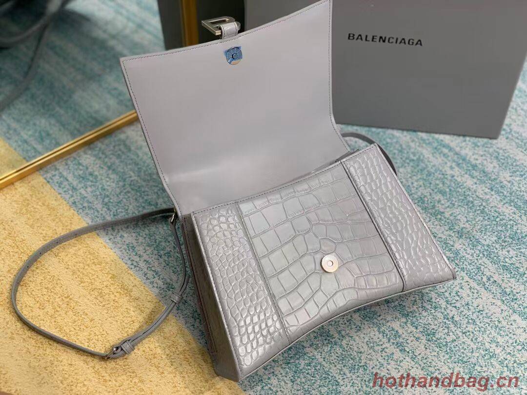 Balenciaga HOURGLASS MEDIUM TOP HANDLE BAG B108892E grey Balenciaga HOURGLASS MEDIUM TOP HANDLE BAG B108892E grey