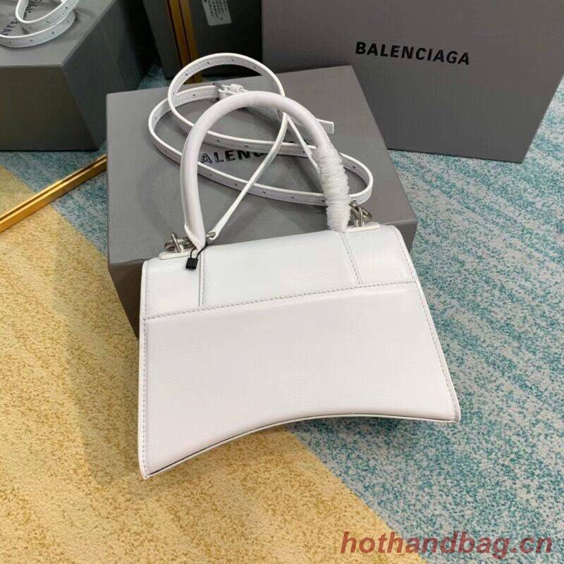 Balenciaga HOURGLASS SMALL TOP HANDLE BAG B108895-1 white Balenciaga HOURGLASS SMALL TOP HANDLE BAG B108895-1 white