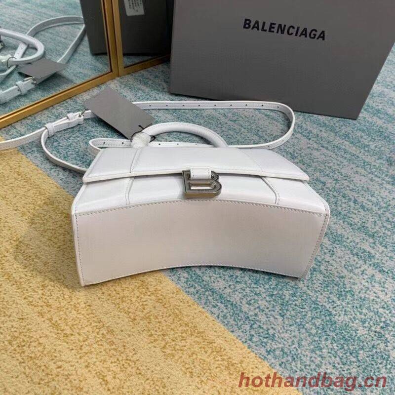 Balenciaga HOURGLASS SMALL TOP HANDLE BAG B108895-1 white Balenciaga HOURGLASS SMALL TOP HANDLE BAG B108895-1 white