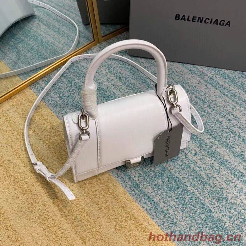Balenciaga HOURGLASS SMALL TOP HANDLE BAG B108895-1 white Balenciaga HOURGLASS SMALL TOP HANDLE BAG B108895-1 white