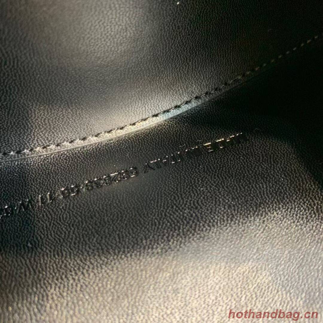 Balenciaga Hourglass XS Top Handle Bag shiny crocodile embossed calfskin B108892E black Balenciaga Hourglass XS Top Handle Bag shiny crocodile embossed calfskin B108892E black