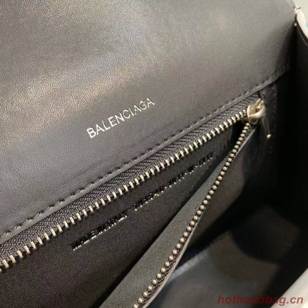 Balenciaga HOURGLASS SMALL TOP HANDLE BAG B108895-1 Silver Balenciaga HOURGLASS SMALL TOP HANDLE BAG B108895-1 Silver