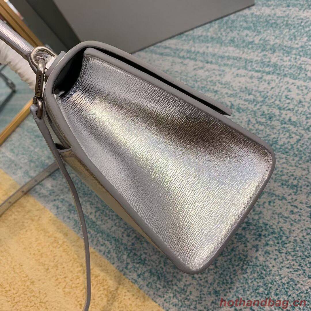 Balenciaga HOURGLASS SMALL TOP HANDLE BAG B108895-1 Silver Balenciaga HOURGLASS SMALL TOP HANDLE BAG B108895-1 Silver