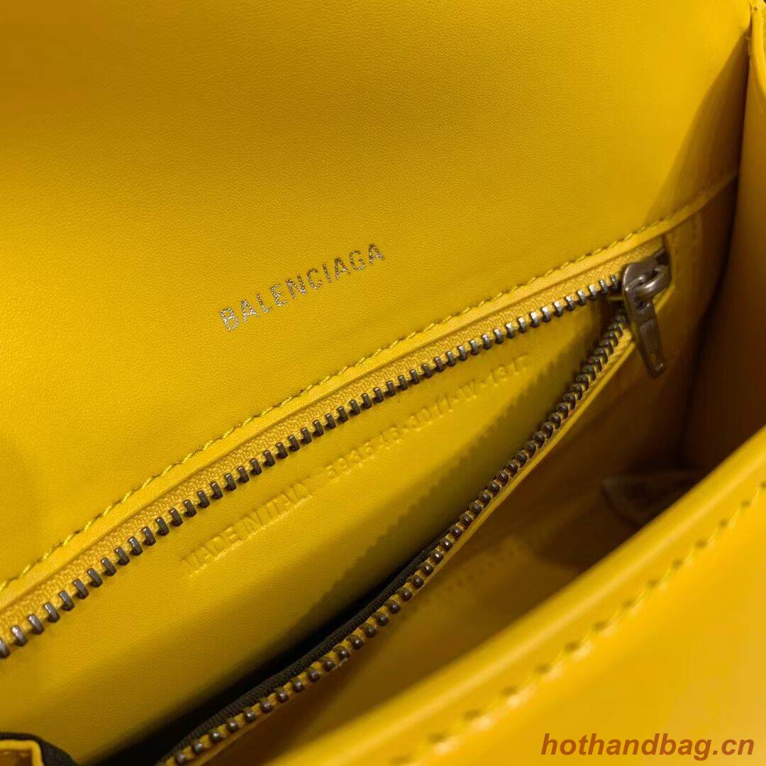 Balenciaga HOURGLASS SMALL TOP HANDLE BAG B108895-1 yellow Balenciaga HOURGLASS SMALL TOP HANDLE BAG B108895-1 yellow