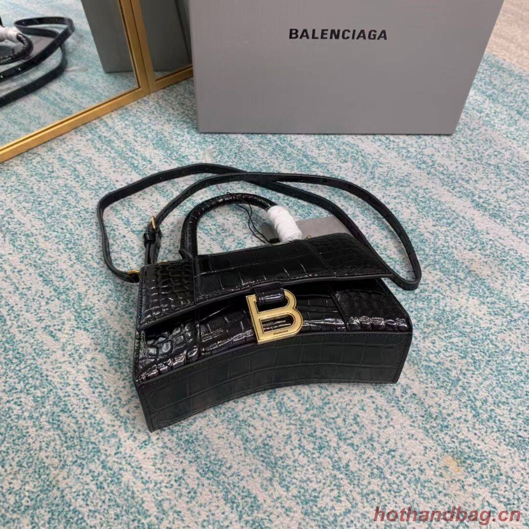 Balenciaga Hourglass XS Top Handle Bag 28331S black Balenciaga Hourglass XS Top Handle Bag 28331S black