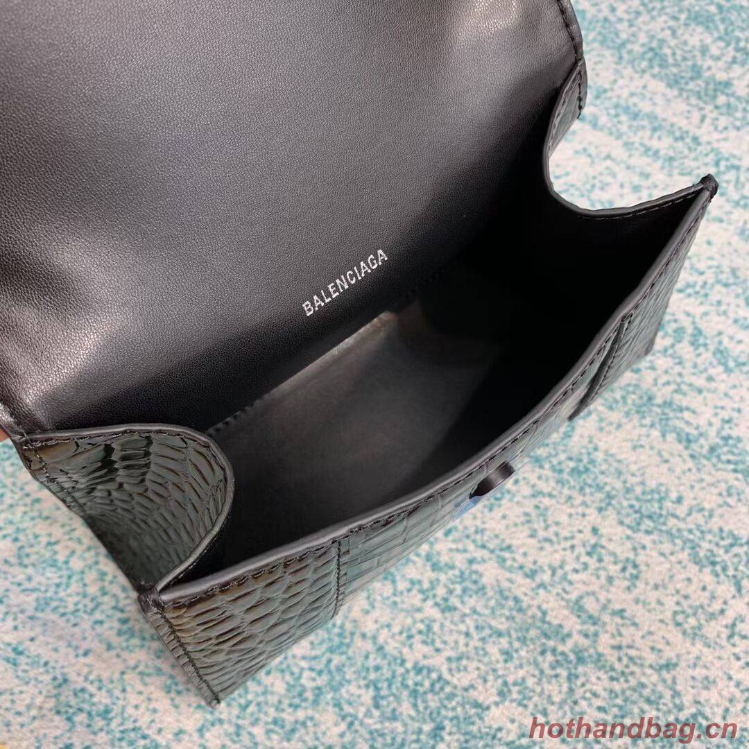 Balenciaga Hourglass XS Top Handle Bag 28331SF black Balenciaga Hourglass XS Top Handle Bag 28331SF black