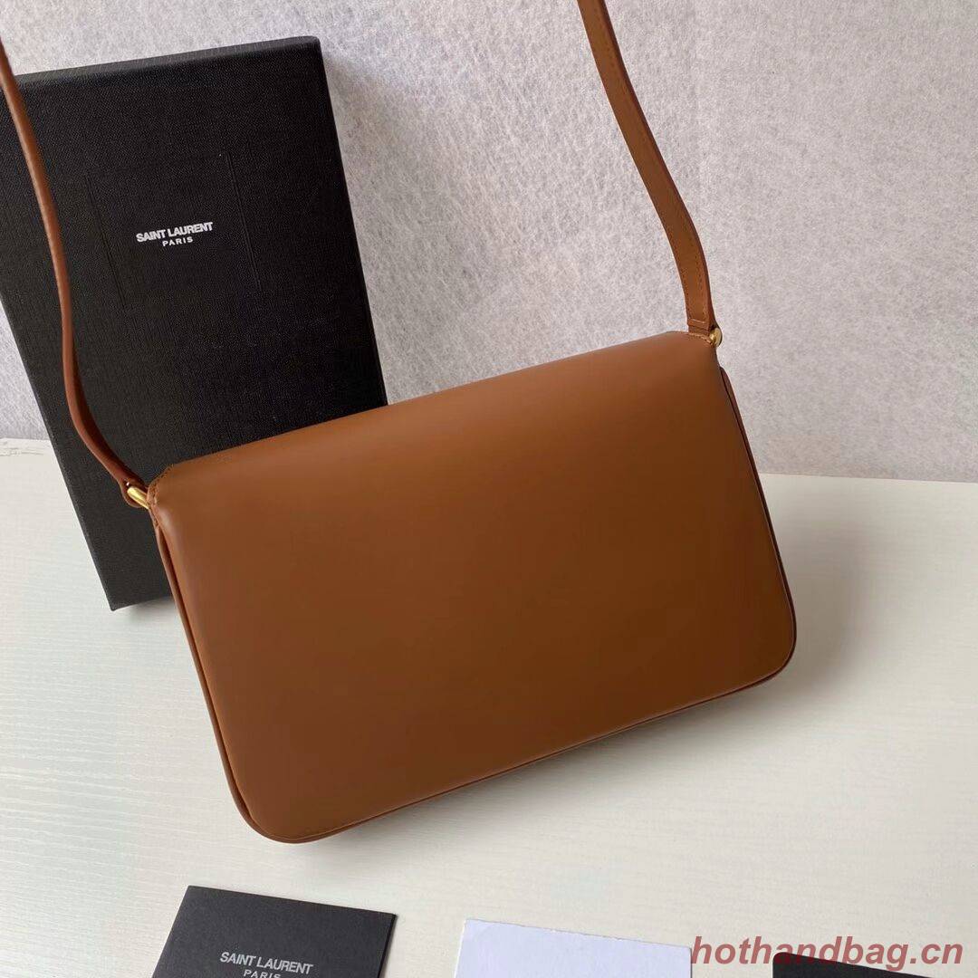 YSL LE MAILLON SATCHEL IN SMOOTH LEATHER 6497952 brown YSL LE MAILLON SATCHEL IN SMOOTH LEATHER 6497952 brown