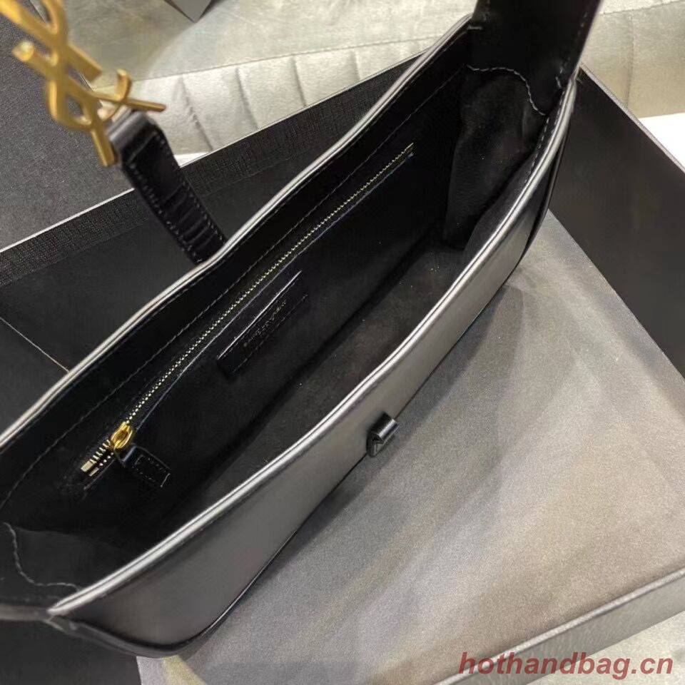 YSL LE 5 A 7 HOBO BAG IN SMOOTH LEATHER Y687228 black YSL LE 5 A 7 HOBO BAG IN SMOOTH LEATHER Y687228 black
