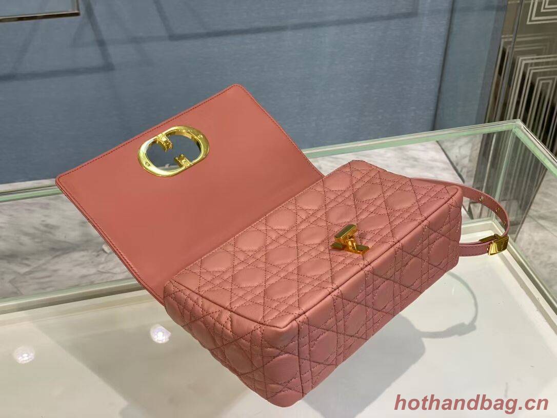 MEDIUM DIOR CARO BAG Soft Cannage Calfskin M9242 rose MEDIUM DIOR CARO BAG Soft Cannage Calfskin M9242 rose