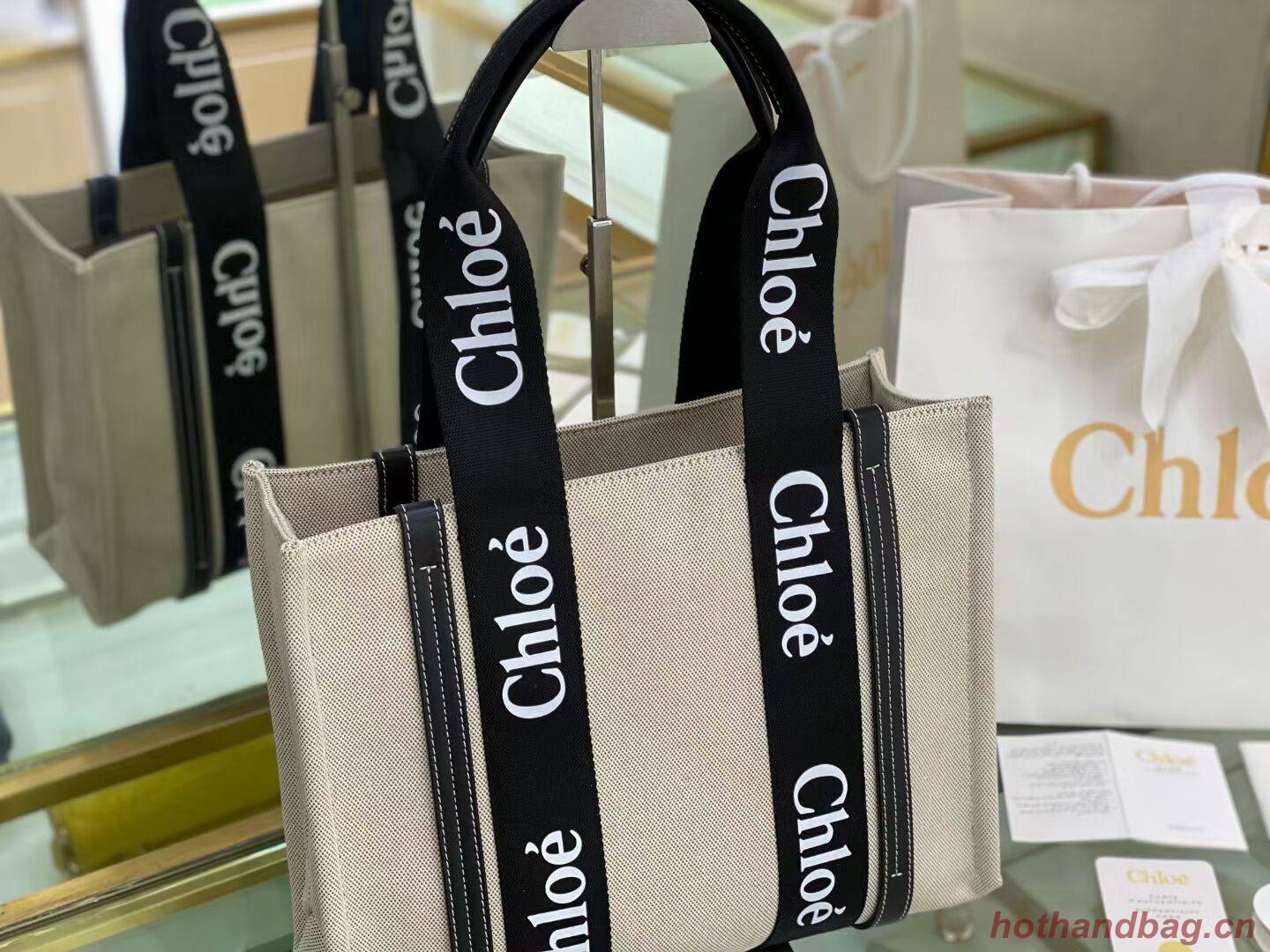 Chloe Cloth & leather 6C026 black Chloe Cloth & leather 6C026 black